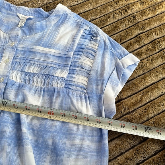 🎉5 for $45🎉 NWT Intro top blouse shirt size S blue - Picture 6 of 10